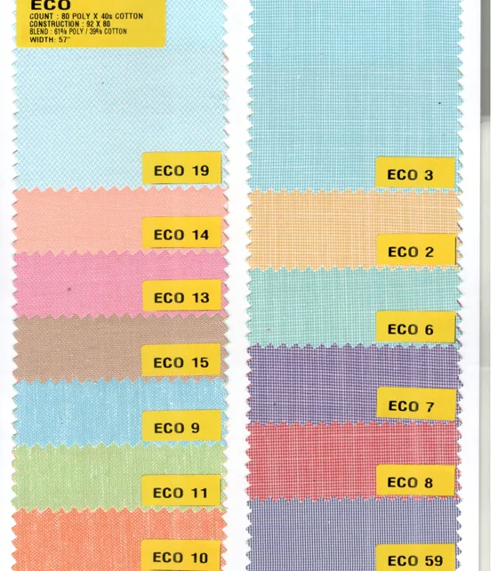 Eco solid shirting