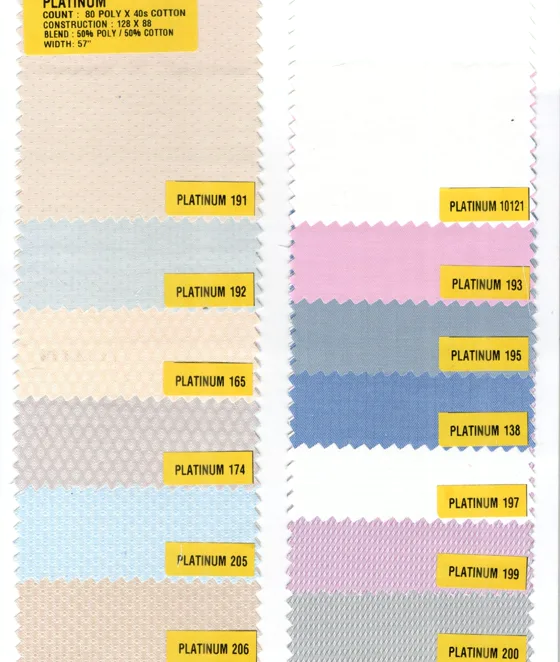 Platinum checked shirting